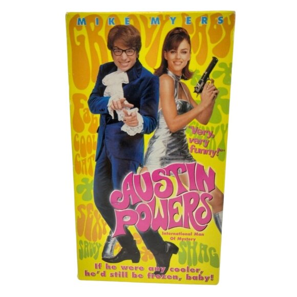 Austin Powers International Man of Mystery Vintage VHS 1997 Mike Myers Comedy - Picture 2 of 6
